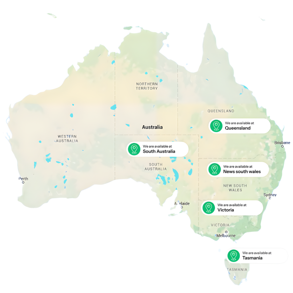 Service locations across Australia